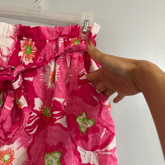 Lilly Pulitzer Pink Avery Cotton Floral Skirt with Pockets Size Small - Picture 5 of 8
